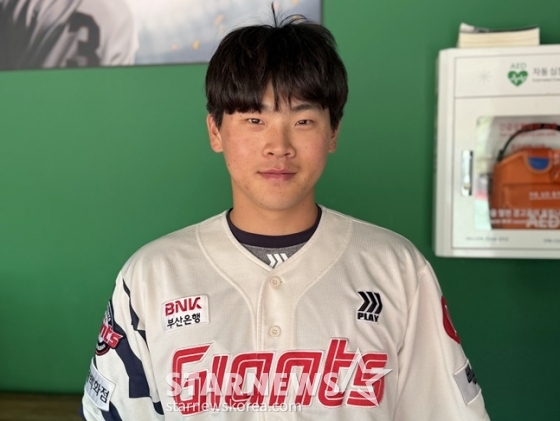 롯데 박찬형이 스타뉴스와 인터뷰를 하고 있다. /사진=양정웅 기자 