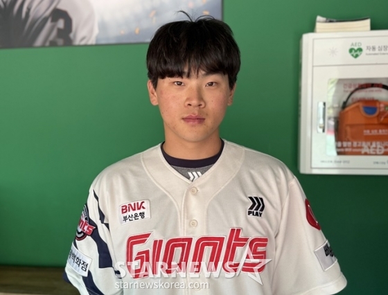 롯데 박찬형이 스타뉴스와 인터뷰를 하고 있다. /사진=양정웅 기자 