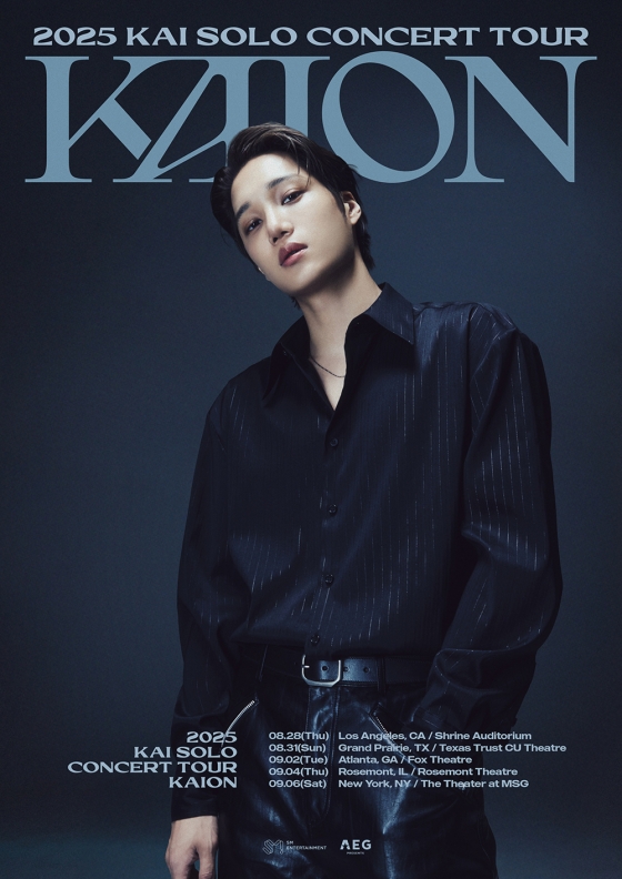 카이 솔로 콘서트 투어 &#039;KAION&#039; 미주 지역 포스터 이미지/사진제공=에스엠엔터테인먼트