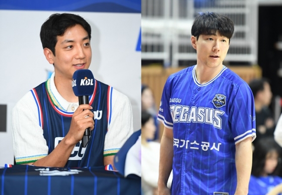 허훈(왼쪽)과 김낙현. /사진=KBL 제공 