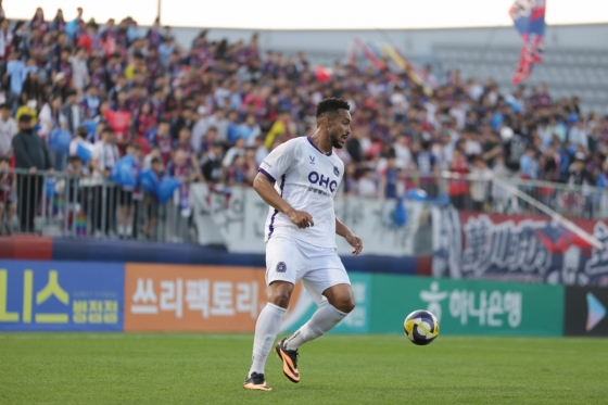하나은행 K리그1 2025 18라운드 MVP에 선정된 FC안양 모따. /사진=한국프로축구연맹 제공 