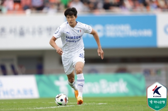 경기에 집중하는 백동규. /사진=한국프로축구연맹 제공