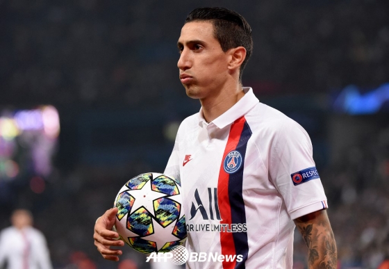 파리 생제르맹(PSG) 시절 앙헬 디마리아. /AFPBBNews=뉴스1