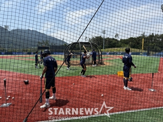 19일 부산 기장-KBO 야구센터에서 2025 KBO 넥스트-레벨 트레이닝 캠프 4일차 훈련이 진행 중이다. /사진=양정웅 기자 