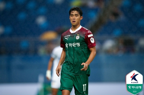 천성훈의 경기 모습. /사진=한국프로축구연맹 제공