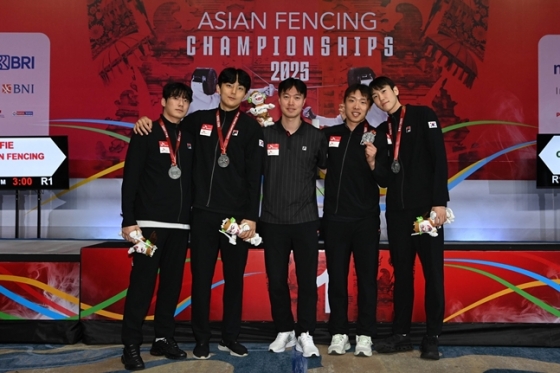 남자 사브르 대표팀. /사진=국제펜싱연맹