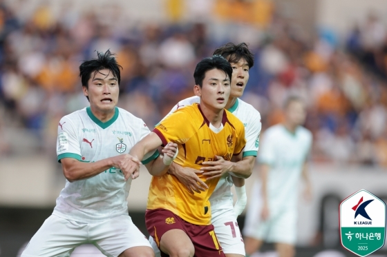 22일 광주월드컵경기장에서 열린 광주FC와 대전하나시티즌의 경기 모습. /사진=한국프로축구연맹 제공