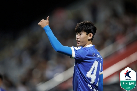 2007년생 수원 삼성 공격수 박승수. /사진=한국프로축구연맹 제공