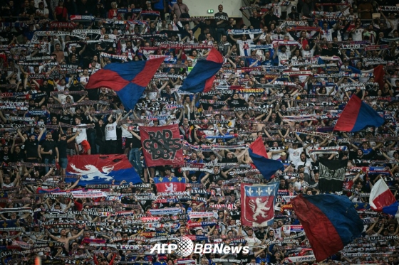 프랑스 프로축구 올랭피크 리옹 서포터스. /AFPBBNews=뉴스1