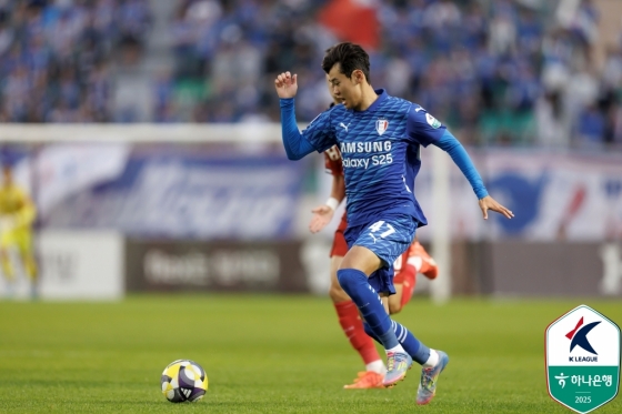드리블 돌파 시도하는 박승수. /사진=한국프로축구연맹 제공