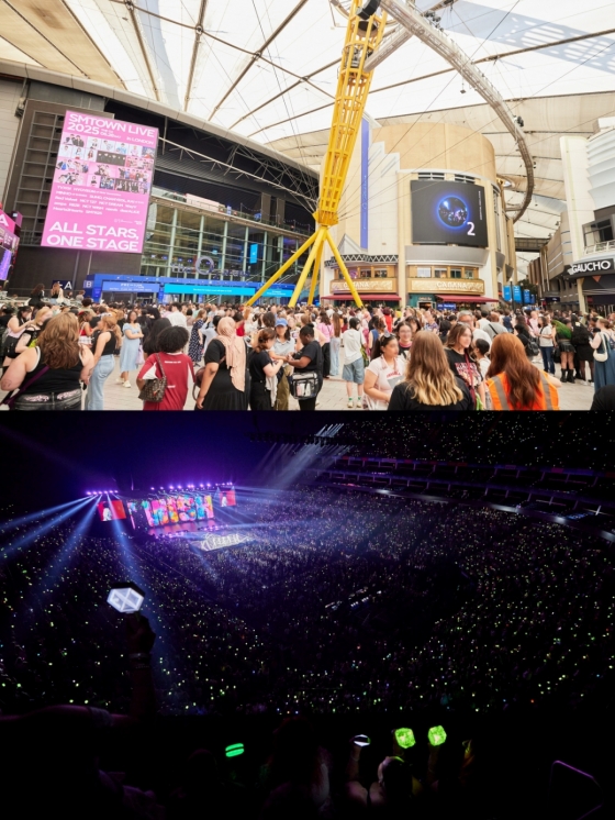 SMTOWN LIVE 2025 런던 공연 외부 및 전경 이미지/사진제공=SM엔터테인먼트