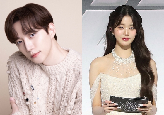 &#039;10주년 AAA 2025&#039; MC 이준호(왼쪽)와 장원영 /사진제공=AAA 조직위원회 