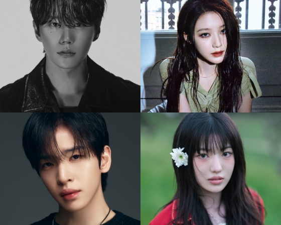 &#039;ACON 2025&#039; MC 이준영, 아이들 슈화, 키키 수이, 크래비티 앨런(왼쪽 위부터 시계방향) 
