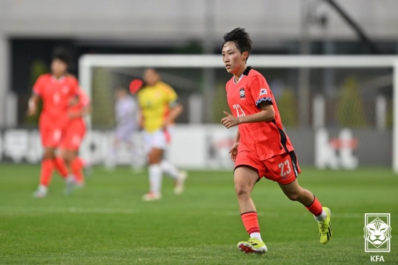 여자 축구대표팀 박수정. /사진=대한축구협회 제공