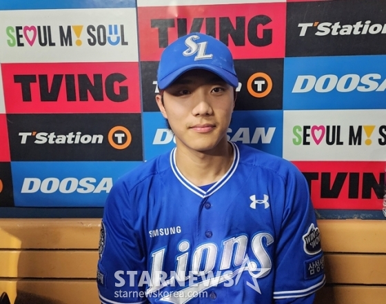 3일 경기를 마치고 취재진과 만난 이재현. /사진=박수진 기자