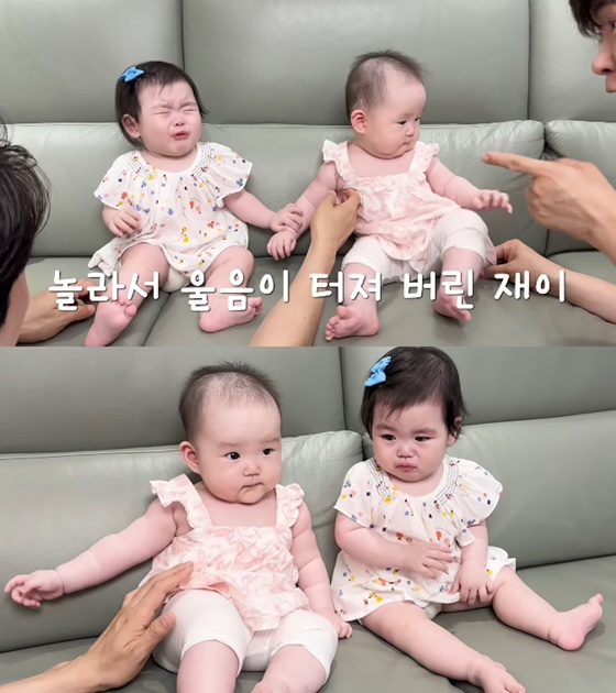 박수홍 딸과 손헌수 딸/사진=유튜브 박수홍 행복해다홍