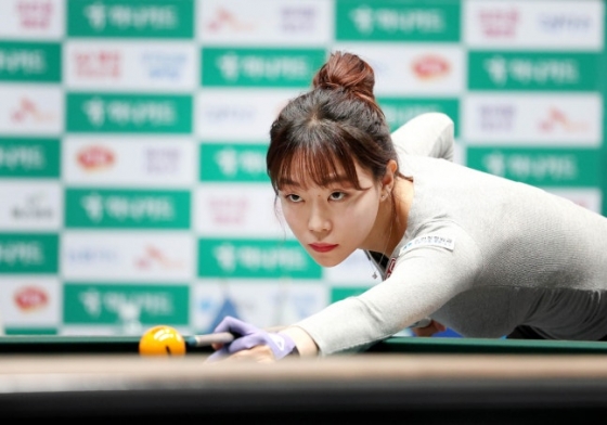 하나카드 LPBA 챔피언십 투어 결승에 오른 김보라. /사진=프로당구협회 제공