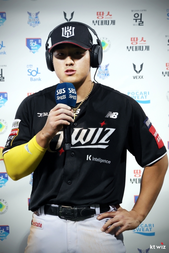 KT 위즈 외야수 안현민. /사진=KT 위즈 제공