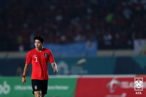 지난 2018 자카르타·팔렘방 아시안게임 당시 황현수. /사진=대한축구협회 제공