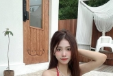 'KIA 신입' 이소민 치어리더, 레드 비키니 패션 '강렬 첫선'