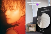 "Thank you ARMY♥" 방탄소년단 뷔, 스포티파이 10억 스트리밍 달성 기념 접시