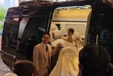 '결혼' 김지민, ♥김준호 손잡고..고운 웨딩드레스 자태 [스타이슈]