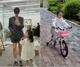 강소라, 붕어빵 딸..두발 자전거 타는 모습에 감격