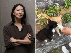 김희애, 길고양이 챙겨주는 일상.."한강에서 자주 만나는"