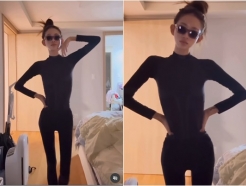 '최진실 딸' 최준희, 쫄쫄이 패션..170cm, 41kg 앙상한 다리