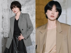 송혜교, 가을 불러온 계절 여신..시크한 표정까지
