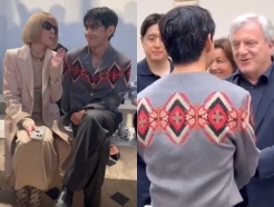 방탄소년단 뷔, LVMH 회장 환대→안나 윈투어 '보그 월드' 초청..셀린느 패션쇼 달궜다
