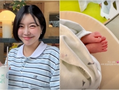 레이디제인, 생후 5일 쌍둥이 딸 첫 공개.."아직 쪼글쪼글"