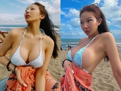 '팬 폭행 방관' 논란 끝? 제시, 해변서 벌러덩 '볼륨 부심' 근황 [스타이슈]