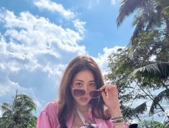 서동주, 다 가리고 가슴만 드러낸 '발리 워터밤'..'♥-4세 남편'과 고자극 힐링 신혼여행