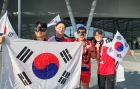 '손흥민 마스크' 팬들부터 태극기 든 일본인까지... 경기 전부터 &quot;대~한민국&quot; [월드컵 현장]