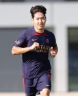 이강인 드디어 재활 끝 '팀 훈련 복귀' 그라운드 질주→'미니 골대' 골도 넣었다... 13일 AG 합류 결정
