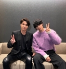 차은우, 야마시타 토모히사와 '자체발광' 훈훈 투샷 [스타IN★]