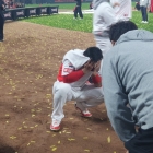 'V12 직후' KIA 우승 포수, 그라운드 한켠에서 펑펑 울었다... '찬밥 신세→KS 불패신화 주역' 대반전 [KS 우승현장]