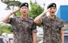 &quot;방탄소년단 무대 복귀&quot;..'색소폰' RM·'벌크업' 뷔, 눈물의 전역식 [스타현장][종합]