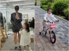 강소라, 붕어빵 딸..두발 자전거 타는 모습에 감격