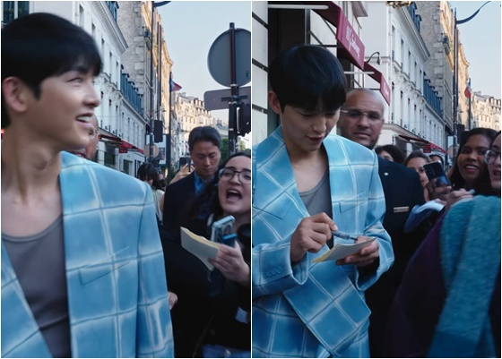 Song Joong-ki Makes a Stylish Return to Work in Paris