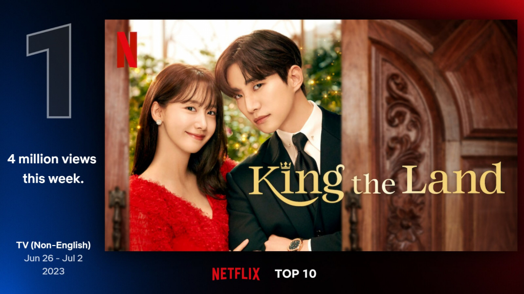 Korean Drama 'King The Land' Tops Netflix's Non-English Global Viewing ...