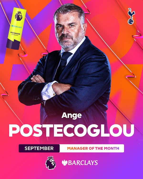 Tottenham Manager Angel Postecoglou Makes History Premier League