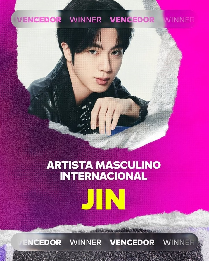 방탄소년단 진, 2025 SEC 어워즈 '올해의 인터내셔널 남성 아티스트