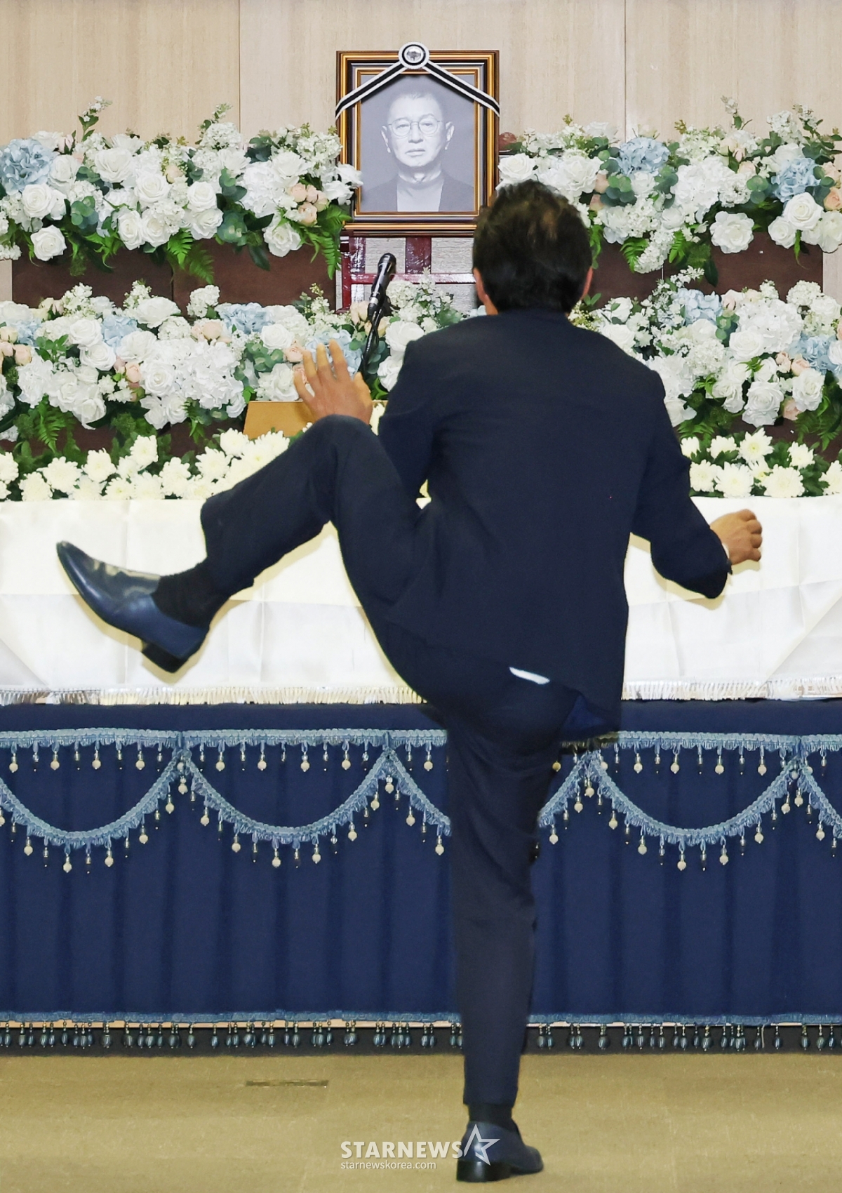 전유성 영결식 현장