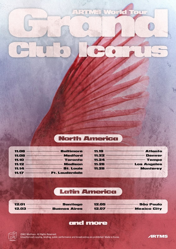 아르테미스, 미주 팬 만난다..새 월드 투어 '그랜드 클럽 이카루스' 개최