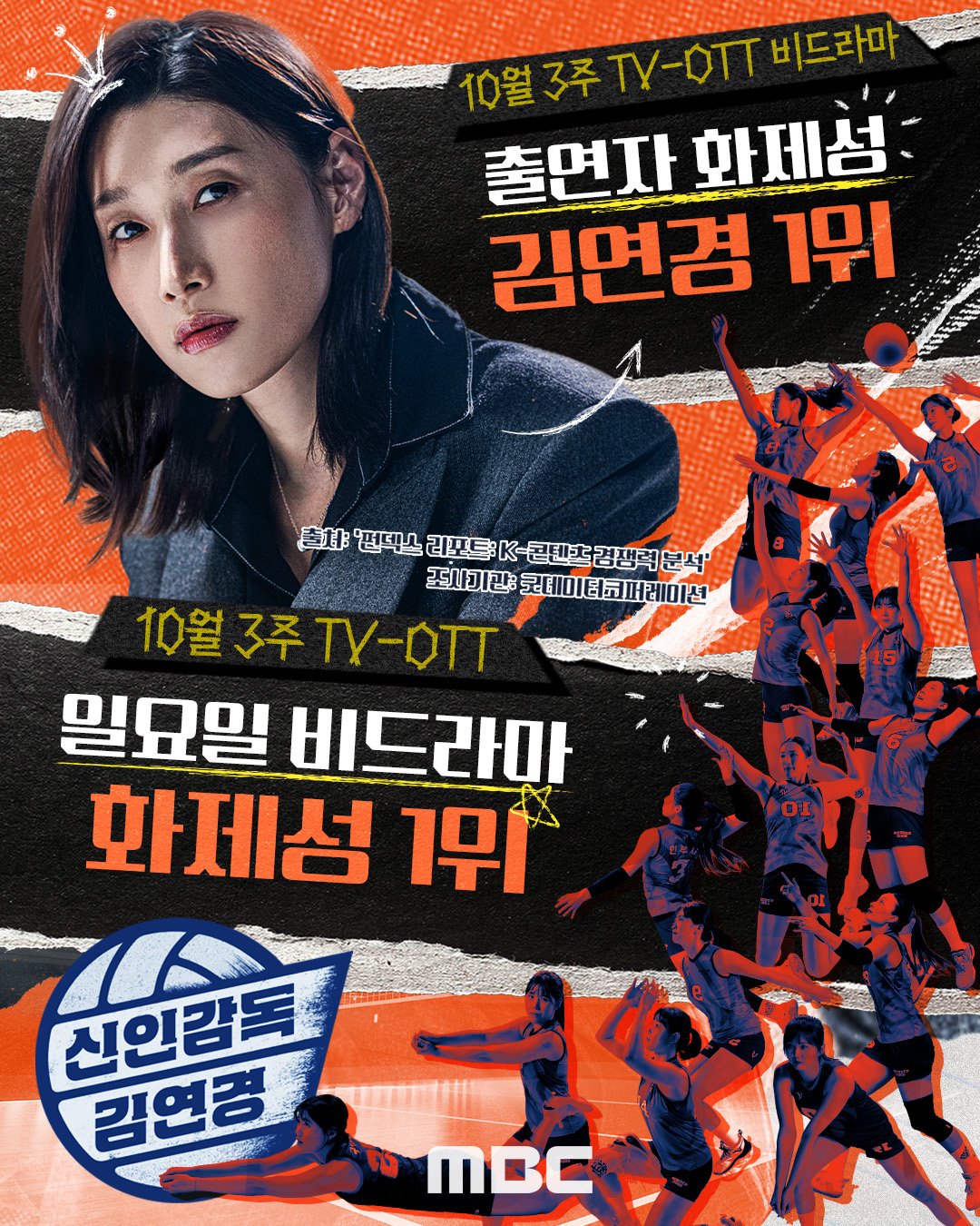 신인감독 김연경 프로그램 화제성 소개 이미지