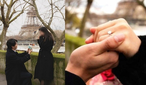 '♥4세 연하 결혼' 옥택연, 2월 '에펠탑 프러포즈' 사진 유출..진짜였다![스타이슈]