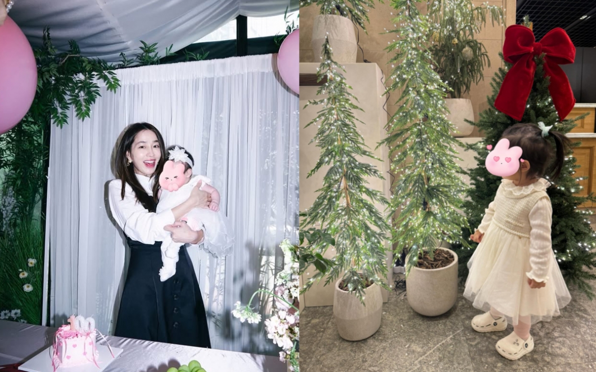 '이병헌♥' 이민정, 드레스 입은 딸 공개 "공주병..단단히 빠져"