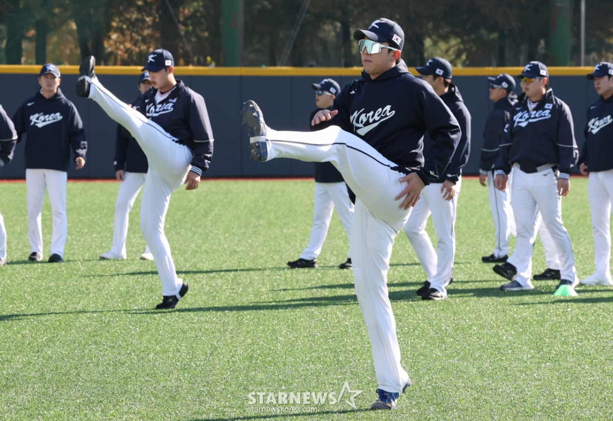[포토] 김영웅 'WBC 인간 각도기'